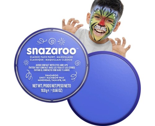 Farba do twarzy Snazaroo 18 ml – niebieski kolor do makijażu