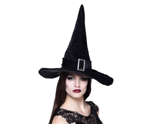 Kapelusz czarownicy Kendra czarny – uniwersalny dodatek na Halloween i karnawał