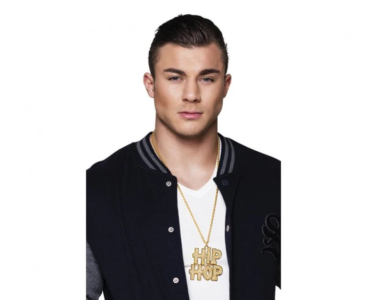 Naszyjnik Hip Hop złoty – uniwersalny dodatek do strojów i imprez