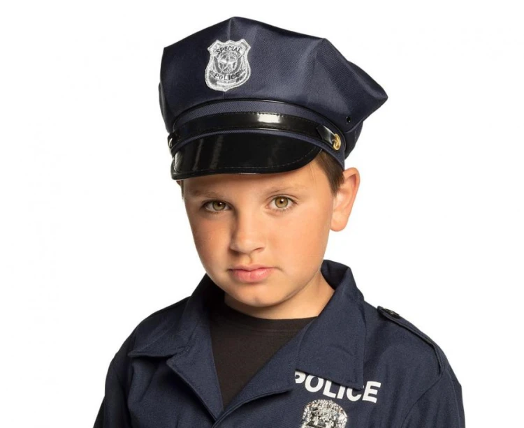 Czapka dla dzieci Special Police – granatowa, regulowana dla małych bohaterów