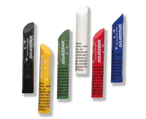 Kredki do malowania twarzy 6 kolorów – kreatywna zabawa dla dzieci i dorosłych