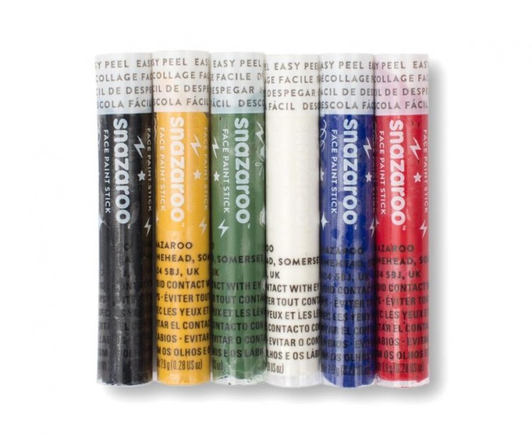 Kredki do malowania twarzy 6 kolorów – kreatywna zabawa dla dzieci i dorosłych