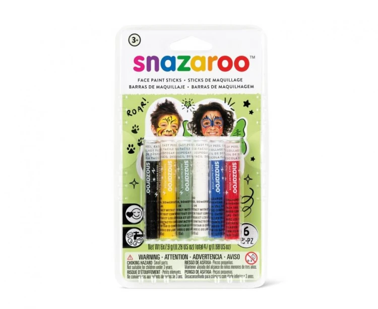 Kredki do malowania twarzy 6 kolorów – kreatywna zabawa dla dzieci i dorosłych