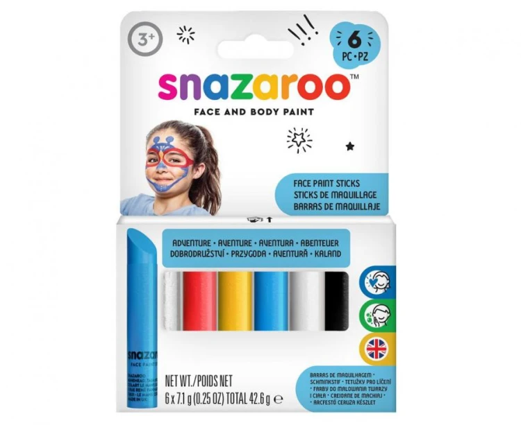 Kredki do malowania twarzy Boys – zestaw wielokolorowy dla dzieci