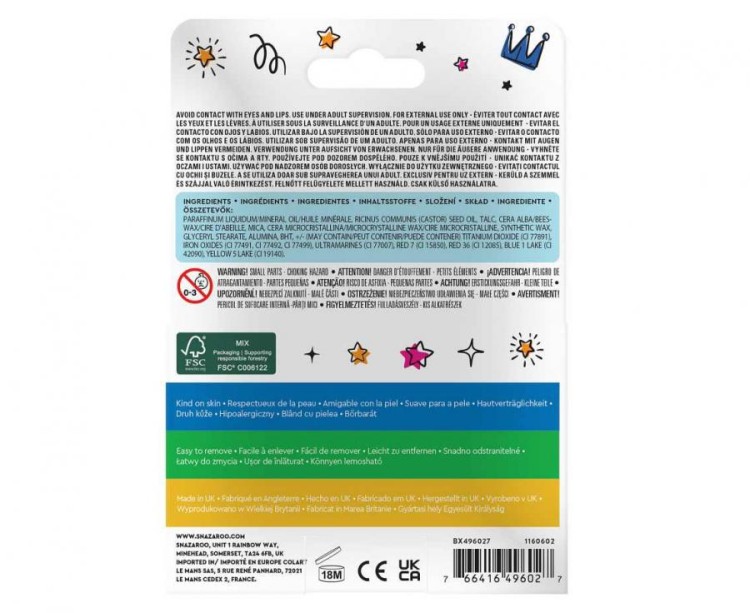 Kredki do malowania twarzy Boys – zestaw wielokolorowy dla dzieci