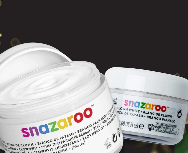 Farba do Malowania Twarzy i Ciała – Biała, Kremowy Podkład na Bazie Wody