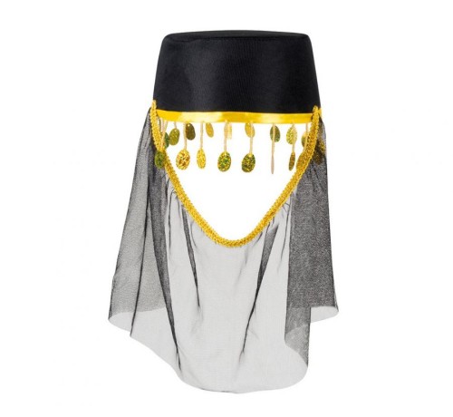 Nakrycie Głowy Fatima z Woalką – Elegancki Dodatek do Kostiumu