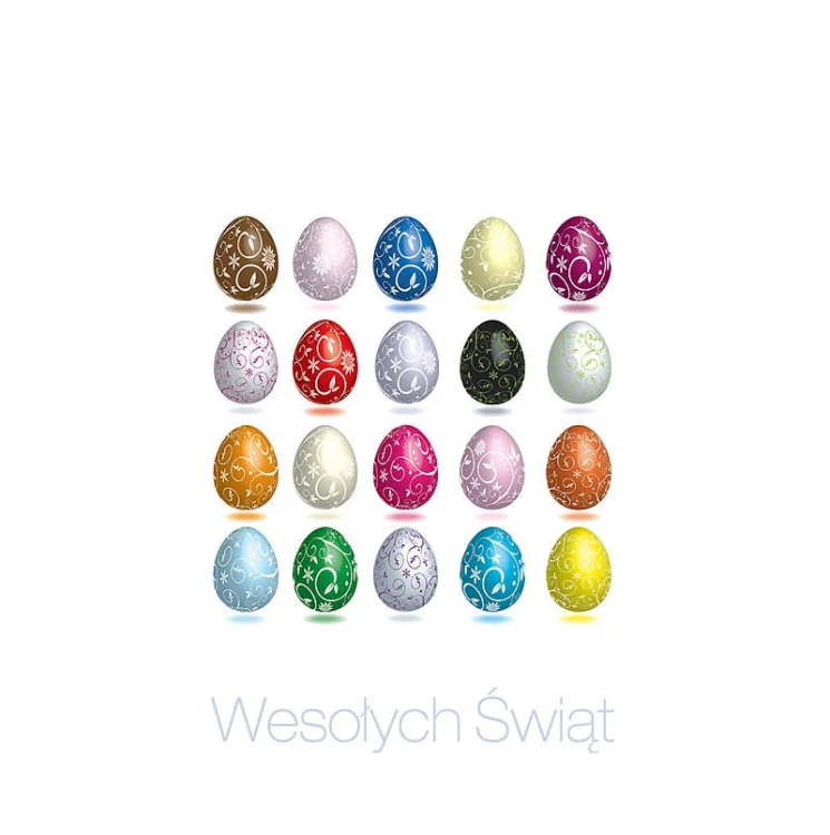 Karnet Wielkanoc z kopertą Na Święta Pisanki 1