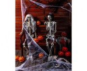 Cylinder z czaszkami – czarny kapelusz na Halloween i imprezy tematyczne