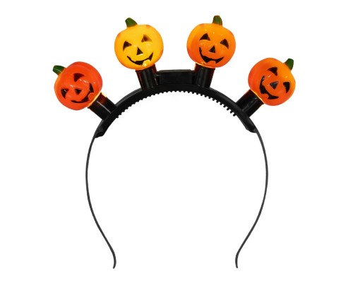 Tiara Halloweenowa z dyniami – świecący dodatek na jesienne przyjęcia