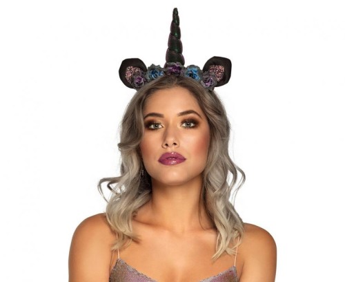 Opaska Mroczny Jednorożec – halloweenowy dodatek fantasy dla każdej stylizacji