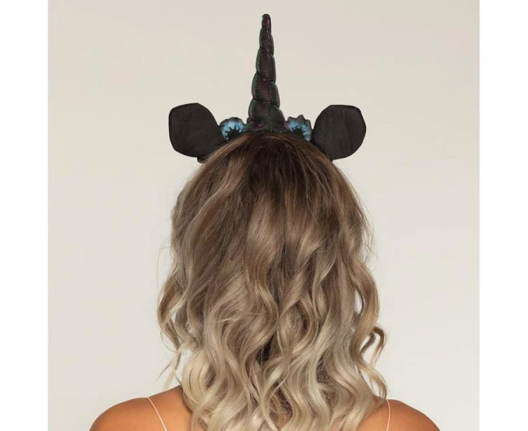 Opaska Mroczny Jednorożec – halloweenowy dodatek fantasy dla każdej stylizacji