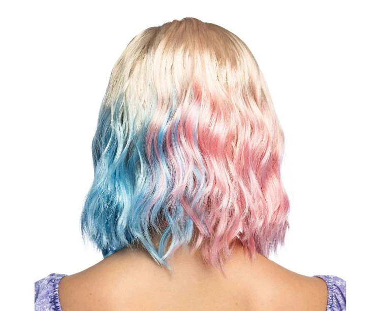 Peruka Jenny różowo-niebiesko-blond – pastelowa peruka na imprezę