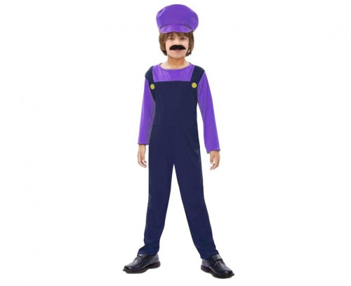 Strój dla chłopca Fioletowy Hydraulik – kostium 130/140 cm