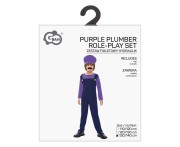 Strój dla chłopca Fioletowy Hydraulik – kostium 130/140 cm