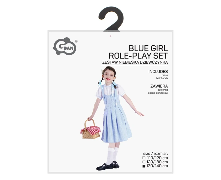 Strój dla dziewczynki Niebieska Dziewczynka – kostium 130/140 cm