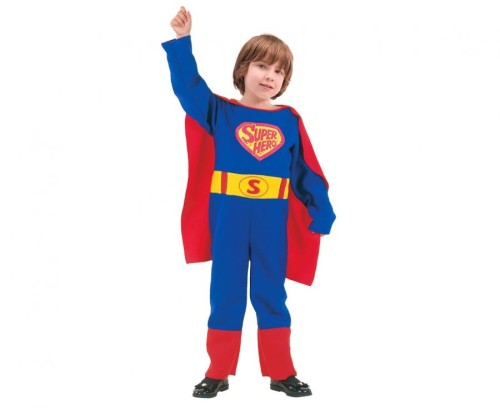 Strój Superbohatera dla chłopca – peleryna, kombinezon 110/120 cm