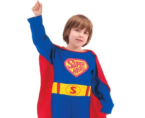 Strój Superbohatera dla chłopca – peleryna, kombinezon 110/120 cm