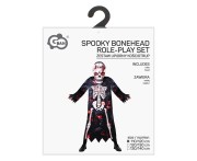 Strój Upiorny Kościotrup dla chłopca – szata i kaptur 110/120 cm