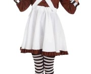 Strój Szalona Dziewczynka dla dzieci – sukienka i skarpetki 130/140 cm
