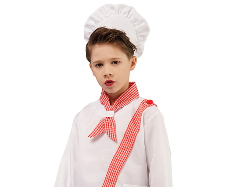 Strój Kucharza dla chłopca – kapelusz i top 130/140 cm