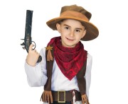 Strój Kowboja dla chłopca – kamizelka, spodnie, czapka 110/120 cm