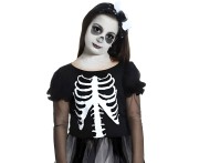 Strój Dziewczyna Kościotrup dla dziewczynki – sukienka 130/140 cm