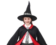 Strój Czarodziej dla dzieci – peleryna i kapelusz 110/120 cm