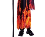 Strój Płonący Diabeł dla chłopca – szata z kapturem 110/120 cm