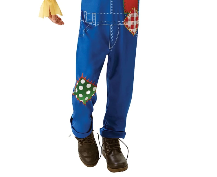 Strój Strach na Wróble dla chłopca – kapelusz i kombinezon 110/120 cm