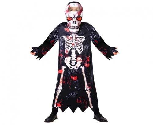 Strój Upiorny Kościotrup dla chłopca – szata i kaptur 130/140 cm