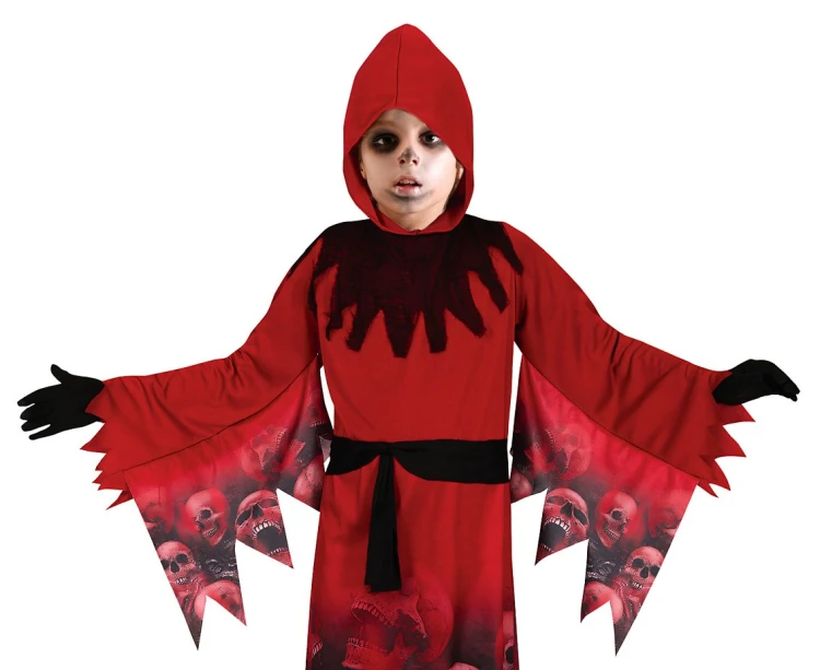 Strój czerwonego demona dla chłopca 130/140 cm – kostium na Halloween