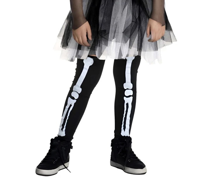 Strój Dziewczyna Kościotrup dla dziewczynki – sukienka 110/120 cm