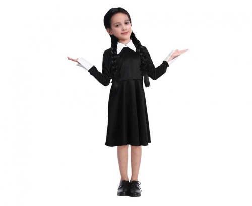 Strój Mroczna Dziewczyna dla dziewczynki – sukienka 110/120 cm