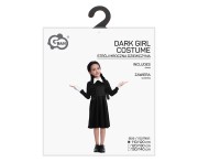 Strój Mroczna Dziewczyna dla dziewczynki – sukienka 110/120 cm