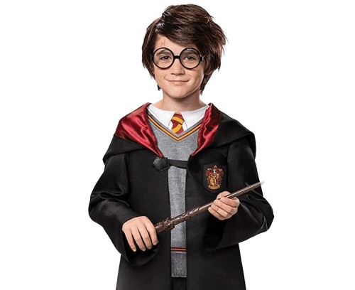 Peleryna Czarodzieja dla dzieci – czarny strój 130/140 cm