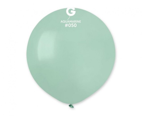 Balony pastelowe turkusowo-zielone 19” (48 cm) – zestaw 50 szt.