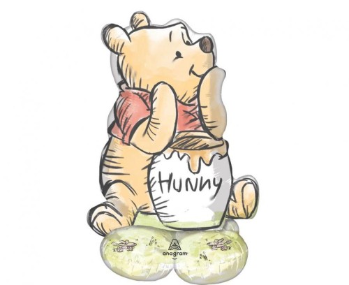 Balon foliowy Kubuś Puchatek – kształt postaci, kolorowy, 1 szt.