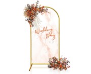 Złoty stelaż łuk 200x100 cm – elegancki stojak do dekoracji balonowych