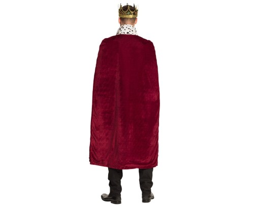 Czerwona peleryna króla – elegancka szata dla dorosłych 140 cm