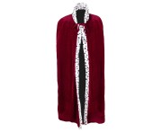 Czerwona peleryna króla – elegancka szata dla dorosłych 140 cm