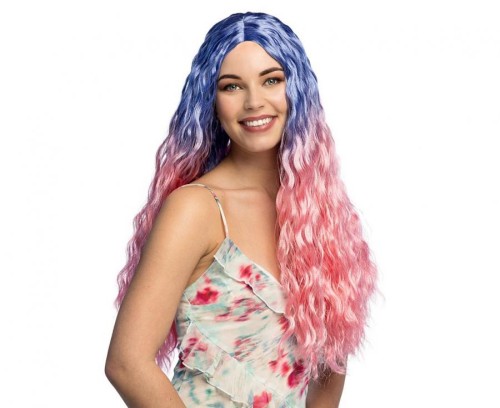 Różowo-fioletowa peruka Mirage – długie fale ombre, rozmiar uniwersalny