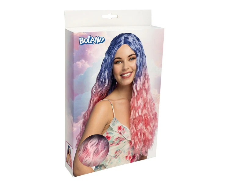 Różowo-fioletowa peruka Mirage – długie fale ombre, rozmiar uniwersalny