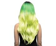 Zielona peruka Mystic – długie falowane włosy ombre w uniwersalnym rozmiarze