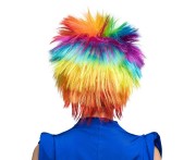 Tęczowa peruka punk – kolorowa fryzura uniwersalna na imprezę