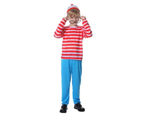 Strój ciekawski chłopiec 110/120 cm – kostium dla dzieci na bal i zabawę