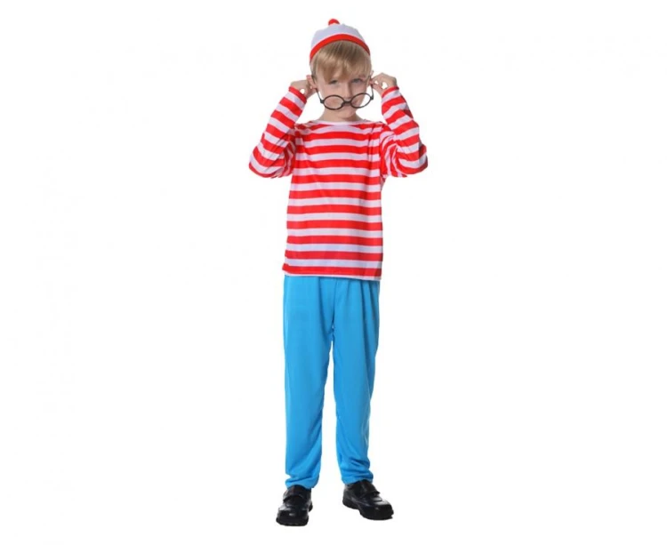 Strój ciekawski chłopiec 110/120 cm – kostium dla dzieci na bal i zabawę