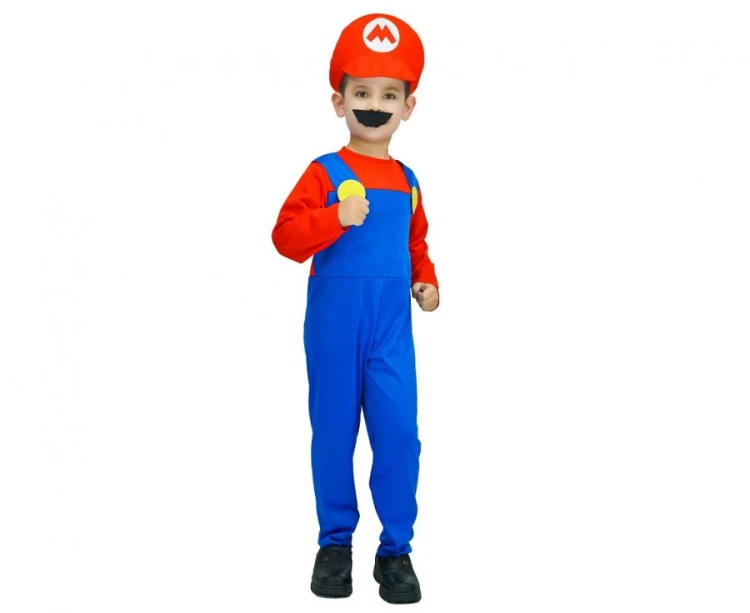 Strój czerwonego hydraulika dla chłopca 110/120 cm – kostium na bal