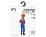 Strój czerwonego hydraulika dla chłopca 110/120 cm – kostium na bal