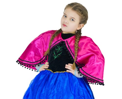 Zestaw Księżniczka różowo-niebieska 130/140 cm – strój dla dzieci